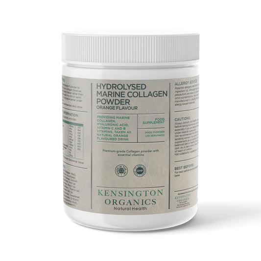 Hydrolysed Marine Collagen Powder with Essential Vitamins - Orange 300g